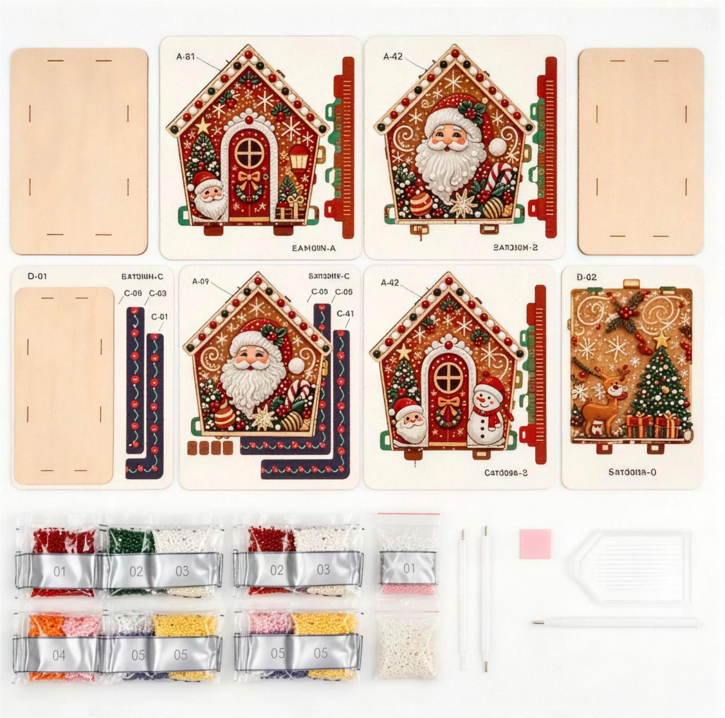 DIY Christmas Bead House Kit