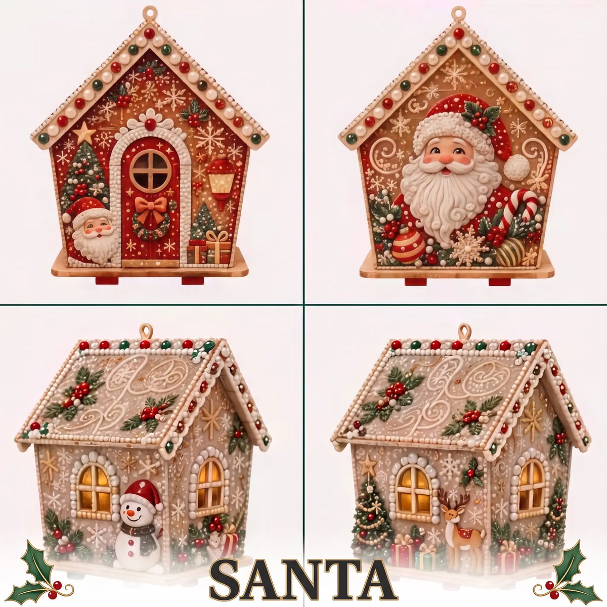 DIY Christmas Bead House Kit